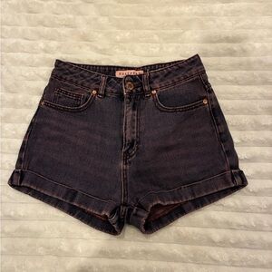 Bullhead Dark Denim Mom Shorts